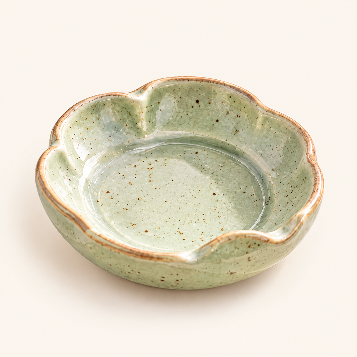 Keaiwllq™ QuietInk Handmade Mini Ceramic Ink Dish – Small Calligraphy Ink Well & Paint Mixing Dish